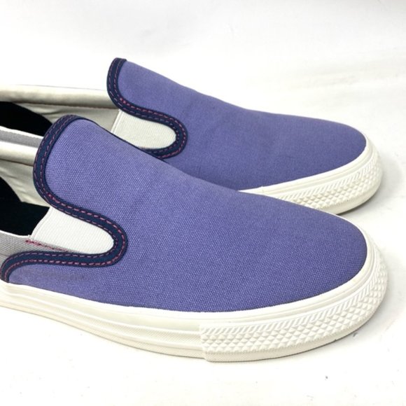 Converse Ctas Slip On Low Canvas Violet Women's Sneakers Custom 171852C-VTGRWT - Picture 9 of 11